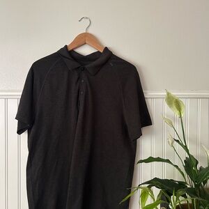 Lululemon Men's Black Polo Shirt